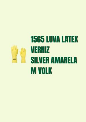 1565 Luva Latex Verniz Amarela