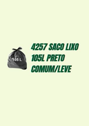 4257 Saco para Lixo 105lts Preto Comum