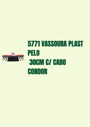 5771 Vassoura Plastica Pelo 40cm