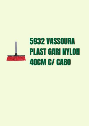 5932 Vassoura Plastica Tipo Gari Nylon